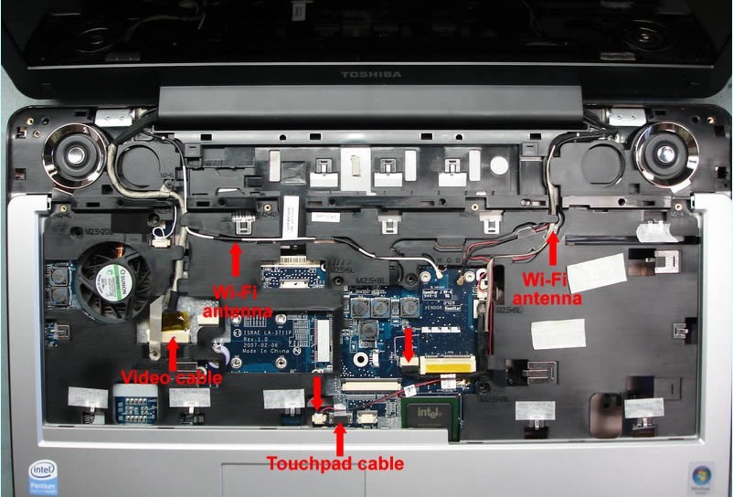 Cómo desmontar el Ventilador Toshiba P200 P205 X205-13